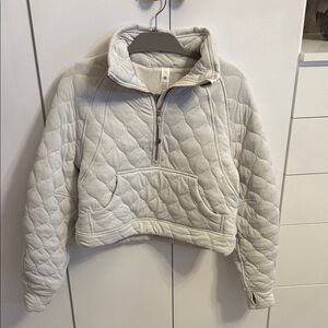 Lululemon Athletica Scuba Oversized Quilted Half Zip Pullover